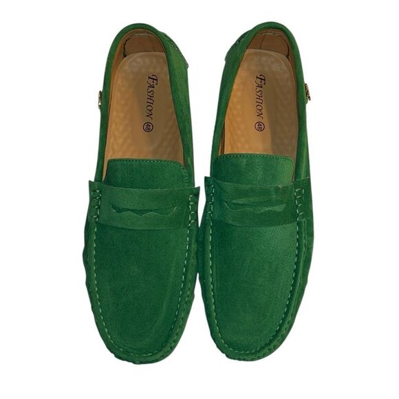 Fashion Men’s Green Slip-on Shoes(Size 48/8.5) main image 6